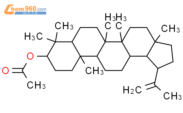 羽扇豆醇乙酸酯结构式图片|1617-68-1结构式图片