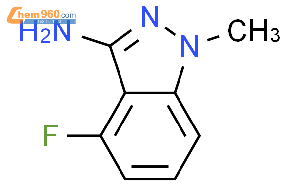 4-氟-1-甲基-1H-吲唑-3-胺结构式图片|162502-44-5结构式图片