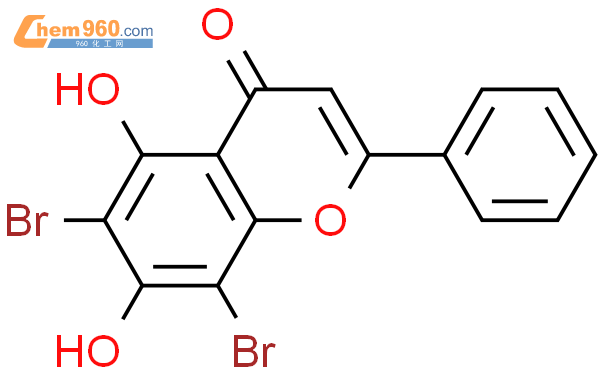 162706-87-8,4H-1-Benzopyran-4-one, 6,8-dibromo-5,7-dihydroxy-2-phenyl ...