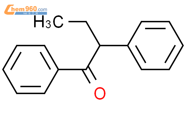 1,2-二苯基-1-丁酮结构式