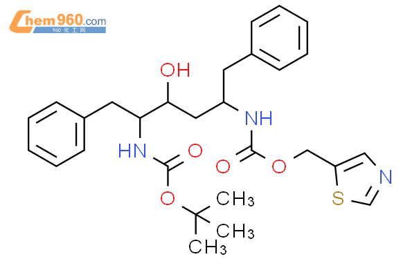 2S,3S,5S)-5-(叔丁氧基甲酰氨基)-2-(N-5-噻唑基-甲氧羰基)氨基-1,6-二苯基-3-羟基己烷