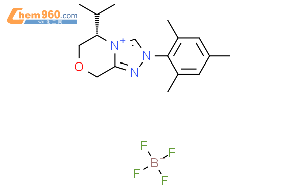 (5S)-5,6-Dihydro-5-(1-methylethyl)-2-(2,4,6-trimethylphenyl)-8H-1,2,4-triazolo[3,4-c][1,4]oxazinium Tetrafluoroborate
