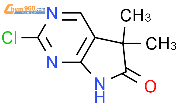 2-氯-5,5-二甲基-5H,6H,7H-吡咯并[2,3-d]嘧啶-6-酮