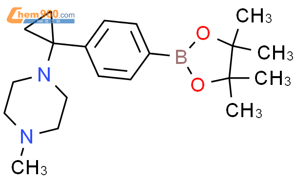 1-甲基-4-{1-[4-(四甲基-1,3,2-二氧硼杂环戊烷-2-基)苯基]环丙基}哌嗪