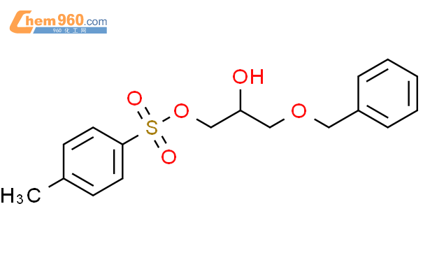 (S)-( )-1-苄氧基-3-(对甲苯磺酰氧基)-2-丙醇结构式