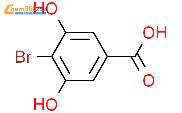 4-溴-3,5-二羟基苯甲酸结构式