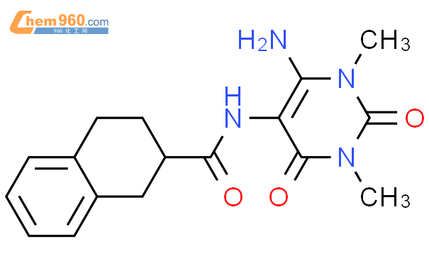n-(6-氨基-1,2,3,4-四氢-1,3-二甲基-2,4-二氧代-5-嘧啶)-1,2,3,4-四氢-2-萘羧酰胺