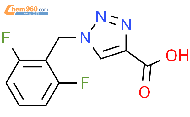1-[(2,6-二氟苯基)甲基]-1H-1,2,3-噻唑-4-羧酸结构式图片|166196-11-8结构式图片