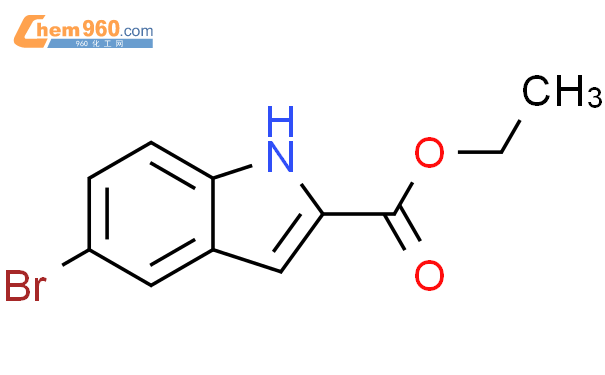5-溴吲哚-2-羧酸乙酯结构式图片|16732-70-0结构式图片