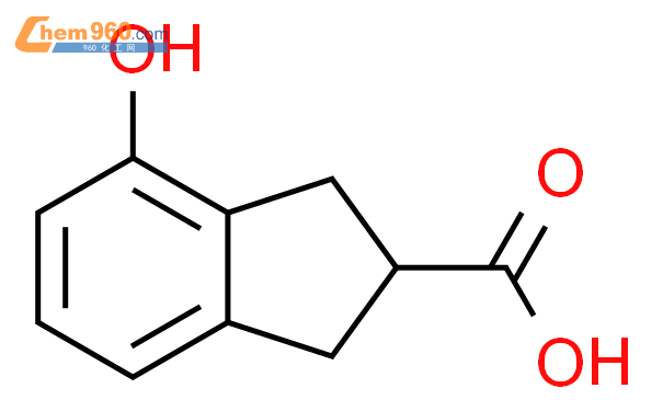 4-羟基-2,3-二氢-1H-茚-2-羧酸结构式图片|169032-03-5结构式图片