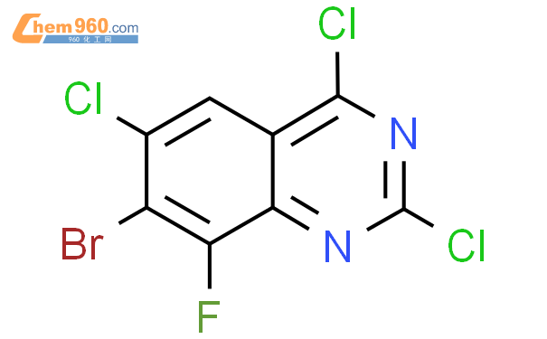 7-bromo-2,4,6-trichloro-8-fluoroquinazoline