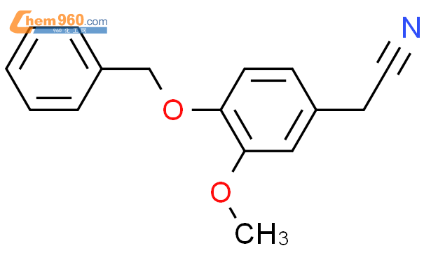 4-苯甲氧基-3-甲氧基苯基乙腈结构式图片|1700-29-4结构式图片