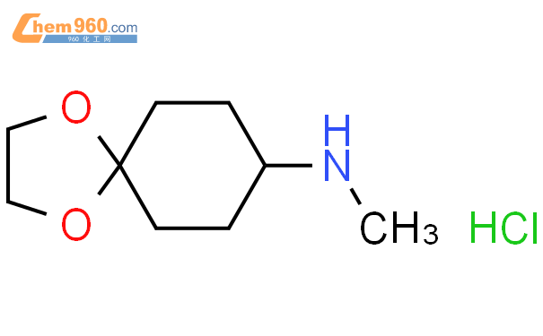 N-甲基N-甲基-1,4-二氧杂螺[4,5]癸烷-8-胺基盐酸盐结构式图片|1703755-78-5结构式图片