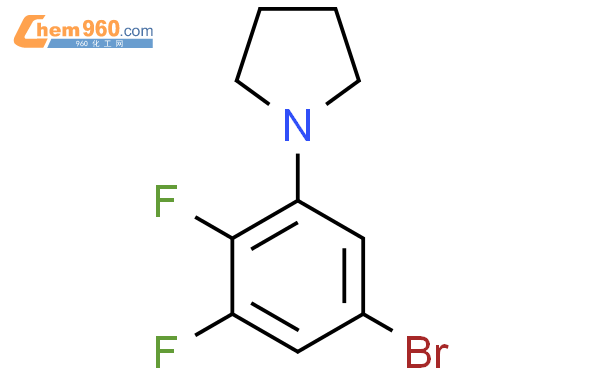 1-(5-broMo-2,3-difluorophenyl)pyrrolidine结构式图片|1704067-47-9结构式图片