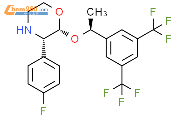 [2R-[2aR*),3a]-2-[1-[3,5-双(三氟甲基)苯基]乙氧基]-3-(4-氟苯基)吗啉