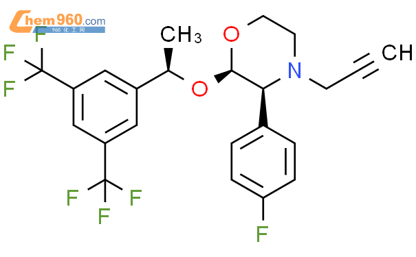(2R,3S)-2-[(1R)-1-[3,5-bis(trifluoromethyl)phenyl]ethoxy]-3-(4-fluorophenyl)-4-prop-2-ynylmorpholine