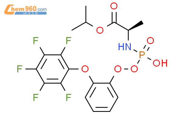 N-[(S)-(2,3,4,5,6-Pentafluorophenoxy)phenoxyphosphinyl]-D-alanine 1-Methylethyl Ester