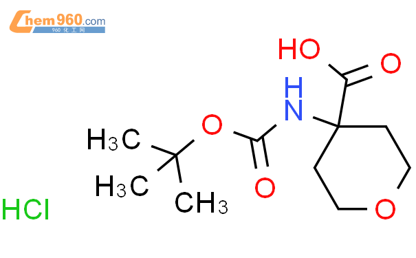 4-(Boc-氨基)四氢吡喃-4-羧酸结构式图片|172843-97-9结构式图片