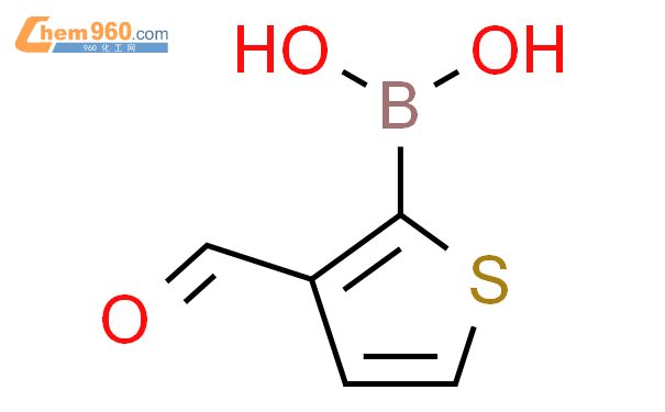 3-甲醛基噻吩-2-硼酸结构式图片|17303-83-2结构式图片