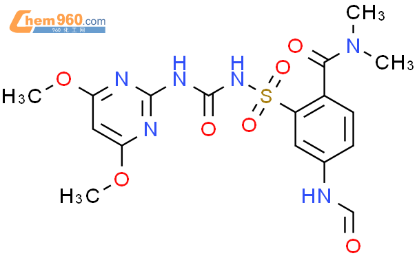 1-(4,6-二甲氧基嘧啶-2-基)-3-(2-二甲氨基羰基-5-甲酰氨基苯基磺酰基)脲
