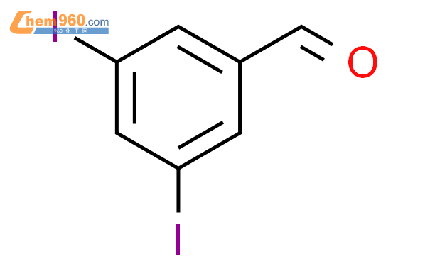 3,5-二碘苯甲醛结构式