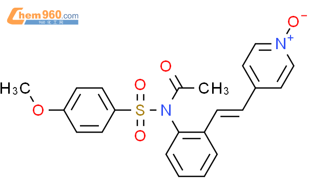 Acetamide,N-[(4-methoxyphenyl)sulfonyl]-N-[2-[(1E)-2-(1-oxido-4-pyridinyl)ethenyl]phenyl]-