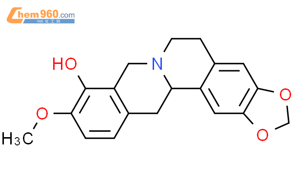 四氢小檗红碱结构式图片|17388-17-9结构式图片