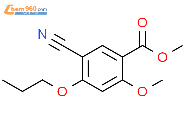 174261 22 4 Benzoic acid 5 cyano 2 methoxy 4 propoxy methyl esterCAS号 174261 22 4 Benzoic