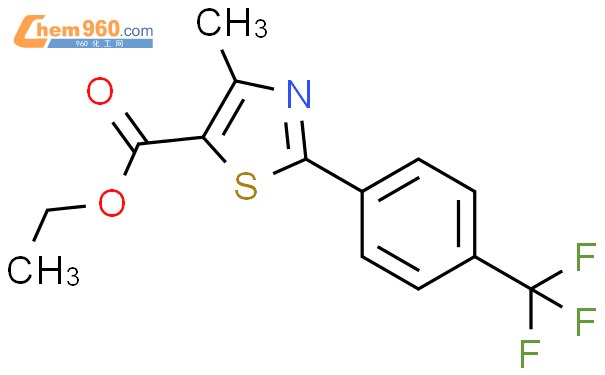 2-[4-(三氟甲基)]苯基-4-甲基-5-噻唑甲酸乙酯结构式图片|175277-03-9结构式图片