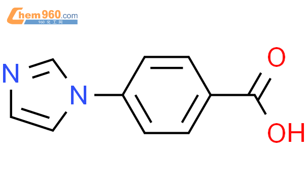 4-(1H-咪唑-1-基)苯甲酸结构式