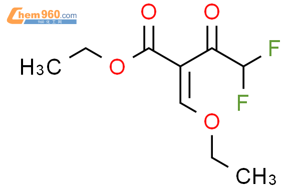 176969 33 82 乙氧基亚甲基 44 二氟乙酰乙酸乙酯化学式、结构式、分子式、mol 960化工网