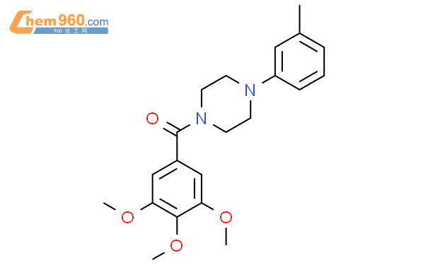 17766 74 4 4 3 methylphenyl piperazin 1 yl 3 4 5 trimethoxyphenyl 17766-74-4-4-3-methylphenyl-piperazin-1-yl-3-4-5-trimethoxyphenyl