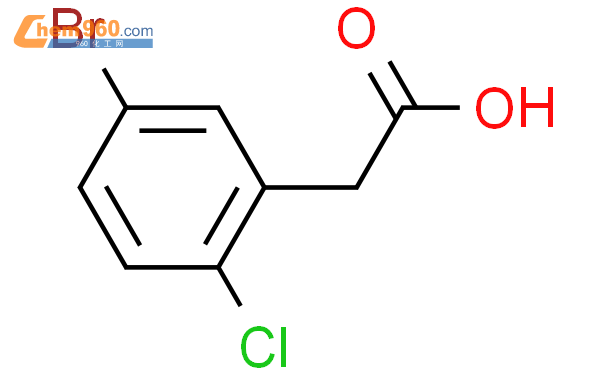 5-溴-2-氯苯乙酸结构式图片|177985-34-1结构式图片