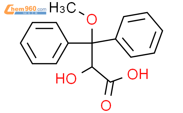 2-羟基-3-甲氧基-3,3-二苯基丙酸结构式图片|178306-51-9结构式图片