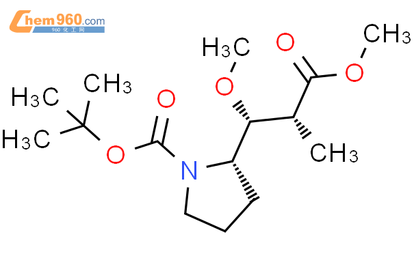 methyl (2R,3R,2'S)-3-(N-tert-butoxycarbonyl-2'-pyrrolidinyl)-3-methoxy-2-methylpropanoate