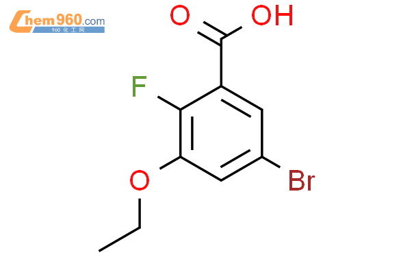 5-溴-3-乙氧基-2-氟苯甲酸结构式图片|1801516-14-2结构式图片