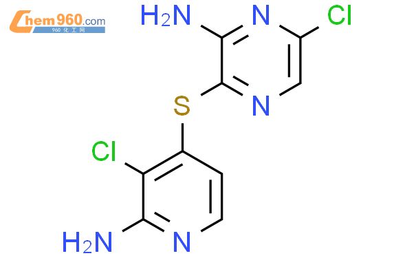 3-((2-氨基-3-氯吡啶-4-基)硫基)-6-氯吡嗪-2-胺