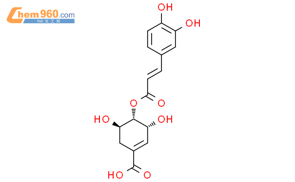 4-o-咖啡酰莽草酸結構式圖片