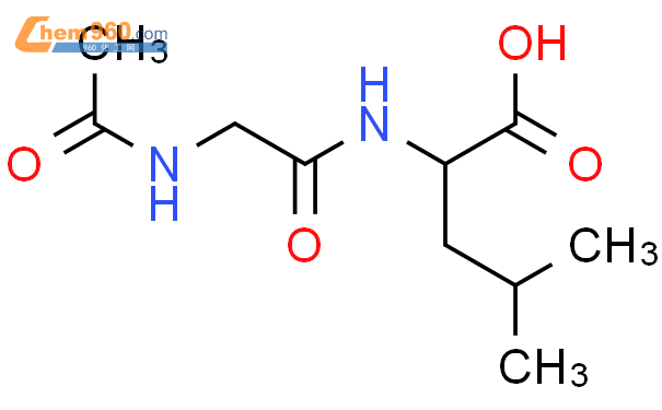 (9ci)-n-(n-乙酰基甘氨酰基)-亮氨酸