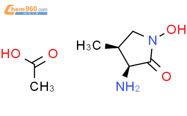 (3S,4S)-1-羟基-3-氨基-4-甲基-2-吡咯烷酮乙酸盐结构式图片|1820583-82-1结构式图片