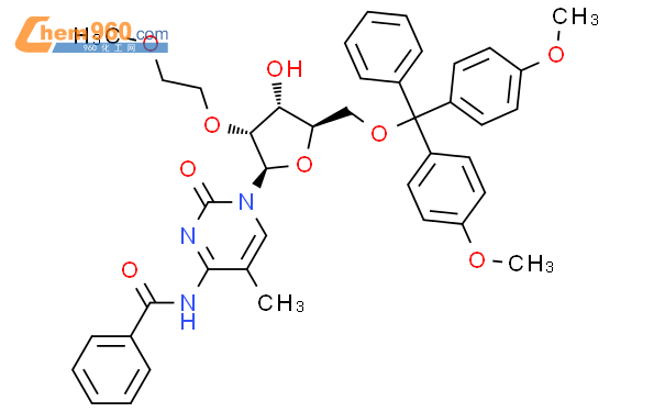 N-苯甲酰基-2'-O-甲氧基乙基-5-O-二甲氧基三苯甲基-5-甲基胞苷