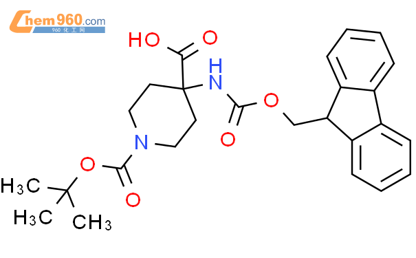 N-叔丁氧羰基4-(Fmoc-氨基)哌啶-4-羧酸