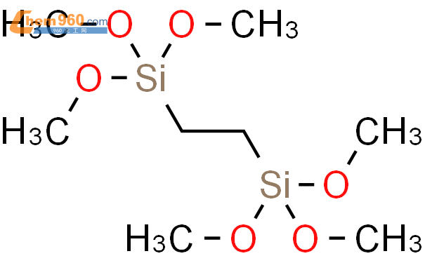 1,2-双三甲氧基硅基乙烷结构式图片|18406-41-2结构式图片