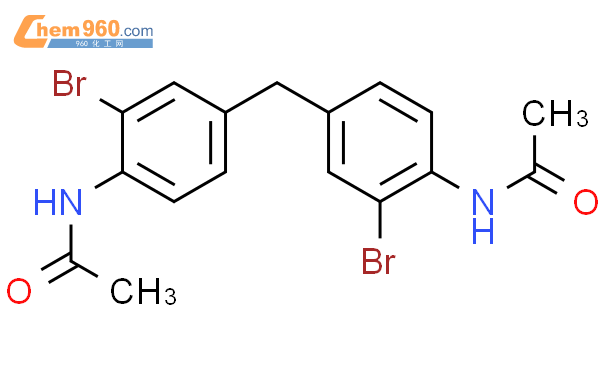 N-[4-[(4-acetamido-3-bromophenyl)methyl]-2-bromophenyl]acetamide