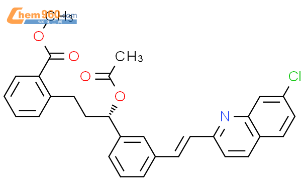 (S,E)-methyl 2-(3-acetoxy-3-(3-(2-(7-chloroquinolin-2-yl)vinyl)phenyl)propyl)benzoate