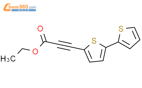 188123 64 0 2 Propynoic acid 3 2 2 bithiophen 5 yl ethyl ester化学式