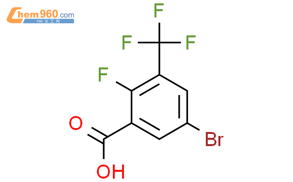 5-Bromo-2-fluoro-3-(trifluoromethyl)benzoic acid结构式图片|1881295-62-0结构式图片