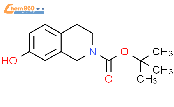 188576-49-0,叔丁基 7-羟基-3,4-二氢异喹啉-2(1H)-甲酸酯化学式、结构式、分子式、mol – 960化工网