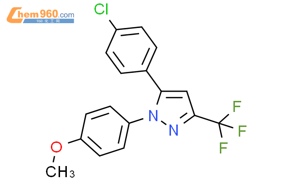 1H-Pyrazole,5-(4-chlorophenyl)-1-(4-methoxyphenyl)-3-(trifluoromethyl)-