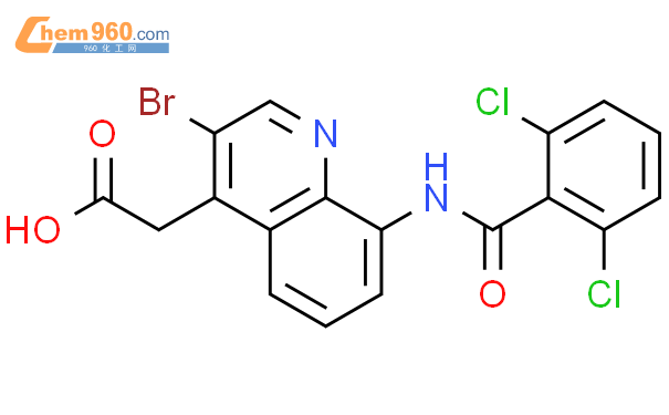 Quinolineacetic Acid Bromo Dichlorobenzoyl Amino Mol